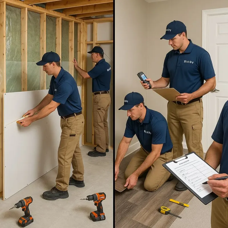 Repairs and Reconstruction process in Peaceful Valley, WA